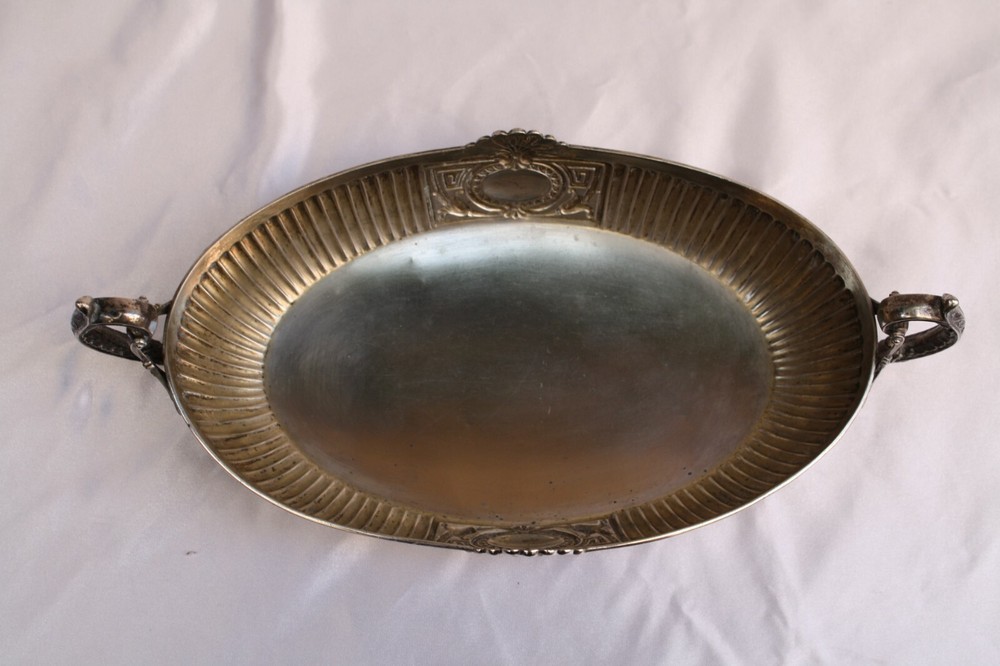 Magnificent 1900 German 800 Continental Silver Dish