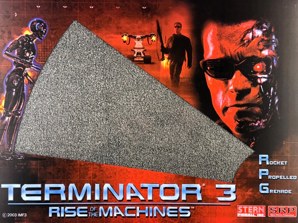 Stern Terminator 3 Pinball Machine Game Backglass Translite ORIGINAL