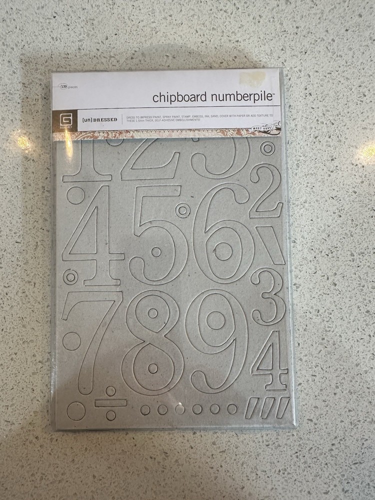 Basic Grey Undressed Chipboard- 6 Different Sets