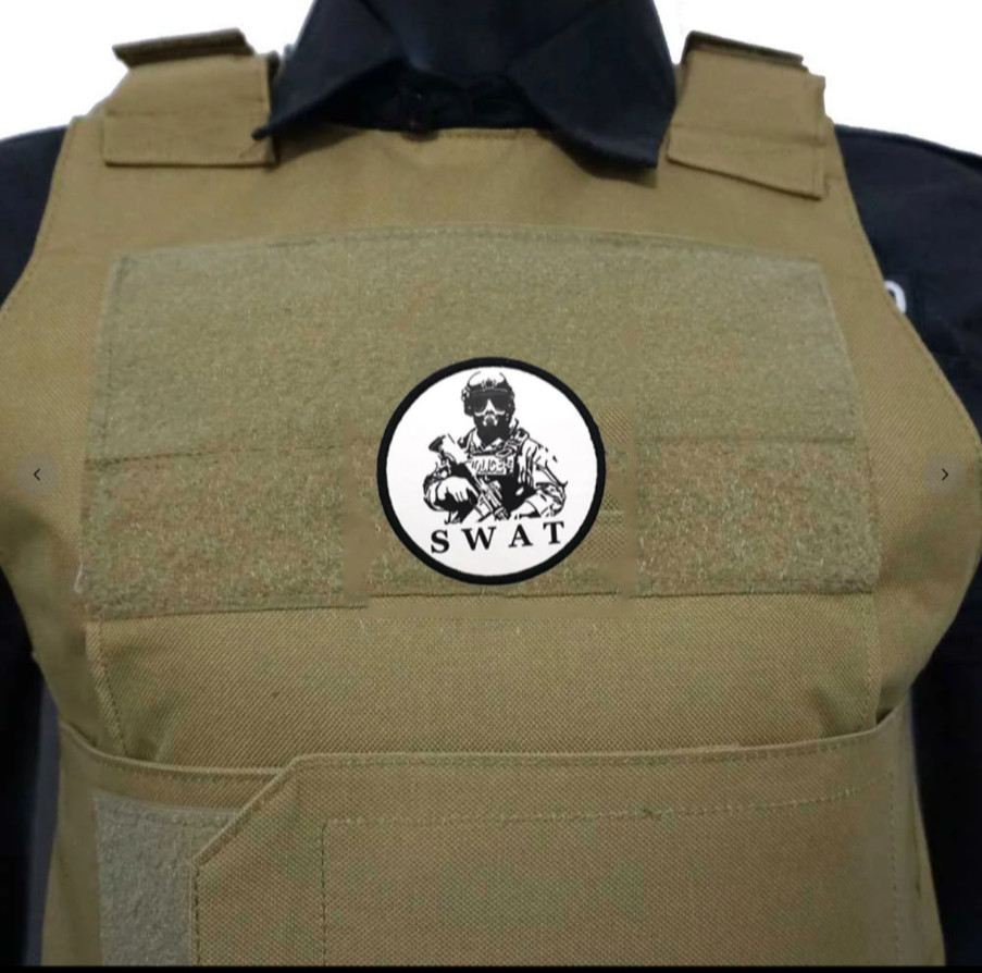 FABULOUS SWAT PRINTED IRON-ON PATCH...RARE...