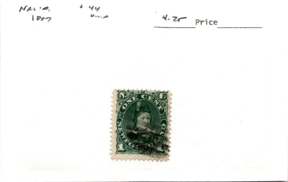 Newfoundland, Postage Stamp, #44 Used, 1887 (AE)