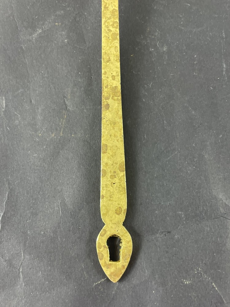 Vintage Brass Oval Ladle Strainer Spoon