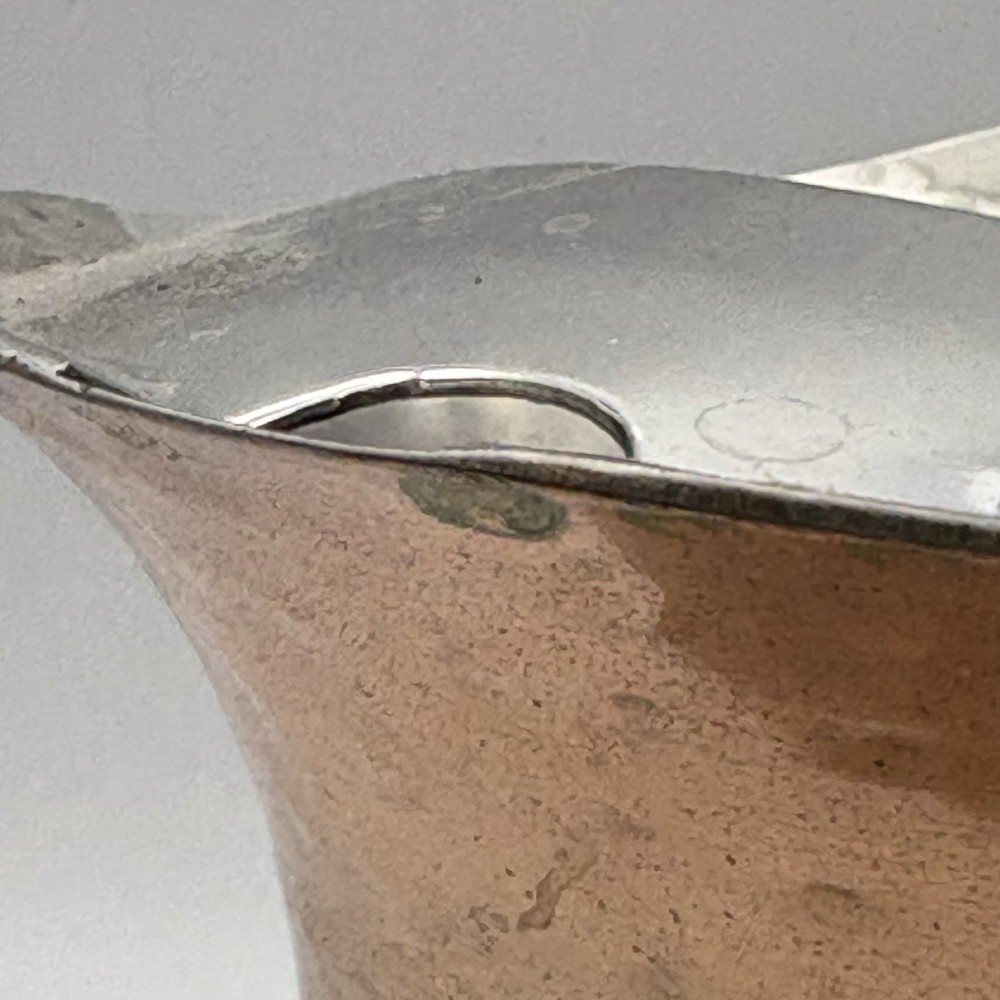 Vintage ODI Hammered Copper Pitcher With Brass Handle