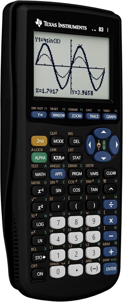 Graphing Calculator, Plastic, Standard Size, SAT PSAT ACT AP IB, Multi-Function