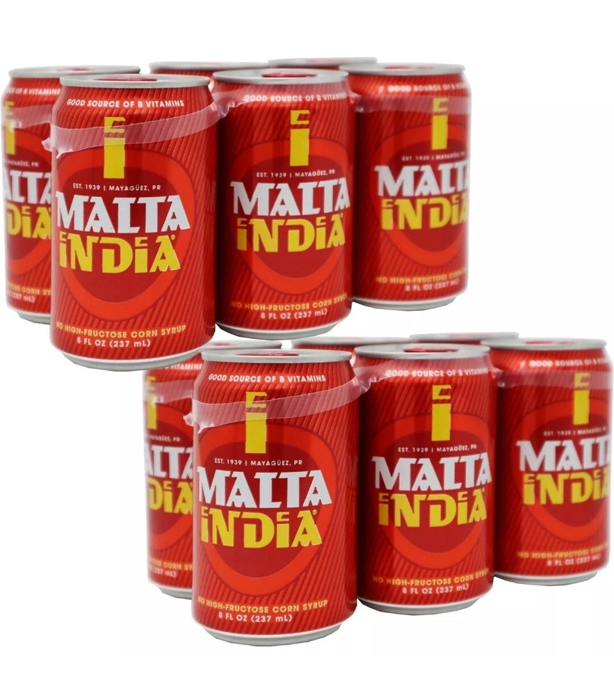Malta India Puerto Rico 12 Cans 8oz.
