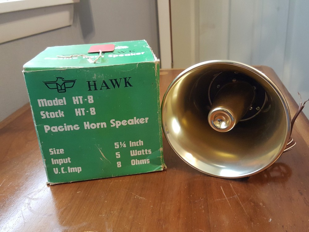 Hawk HT-8 Paging Horn Speaker NOS