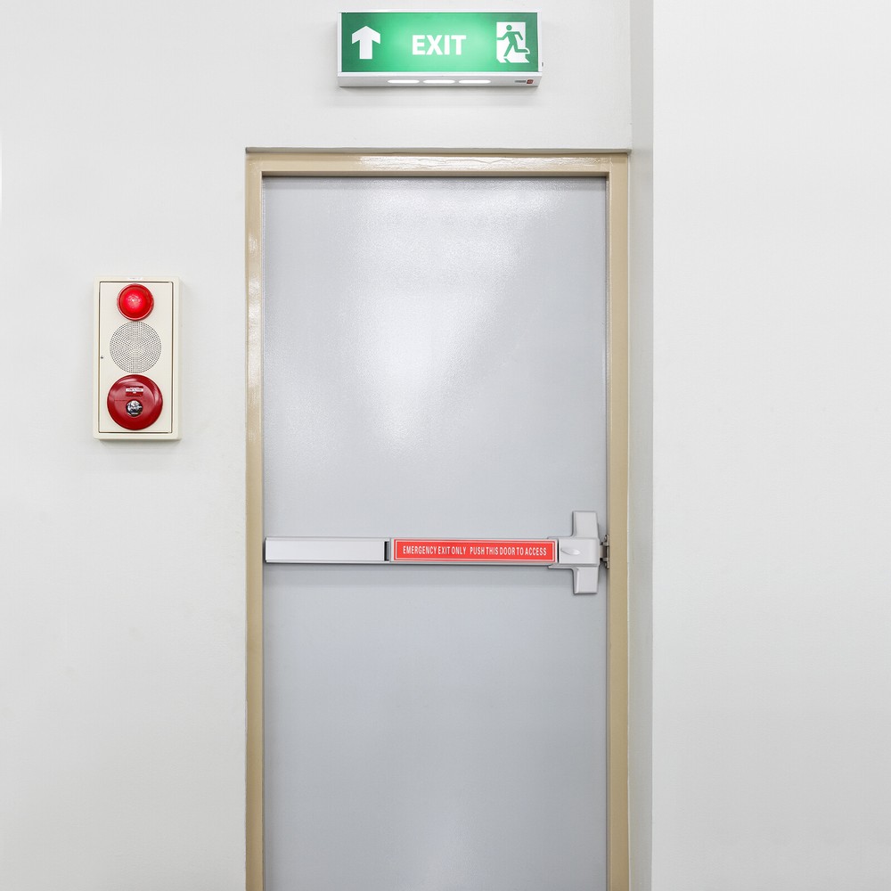 Safety Exit Lock Emergency Exit Device Door Push Bar Hardware Latches 25.59 inch