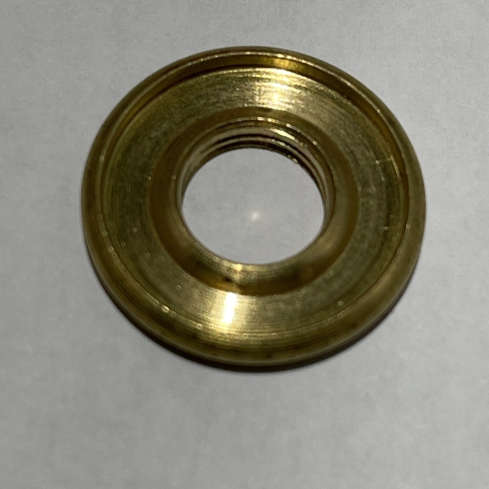 3/4” UNF SOLID BRASS TURNED END CAP CHECK RING THREADED 1/8 IPS LOT OF 6