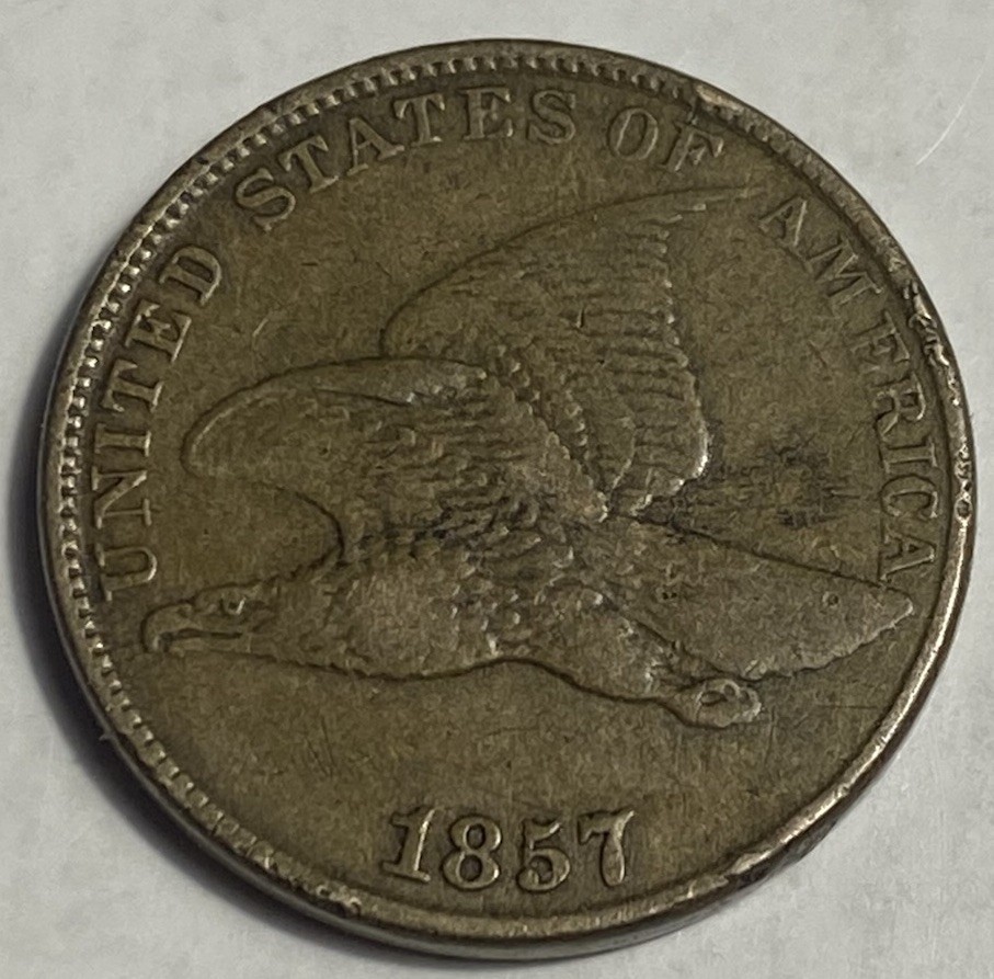 1857 Flying Eagle Cent G215