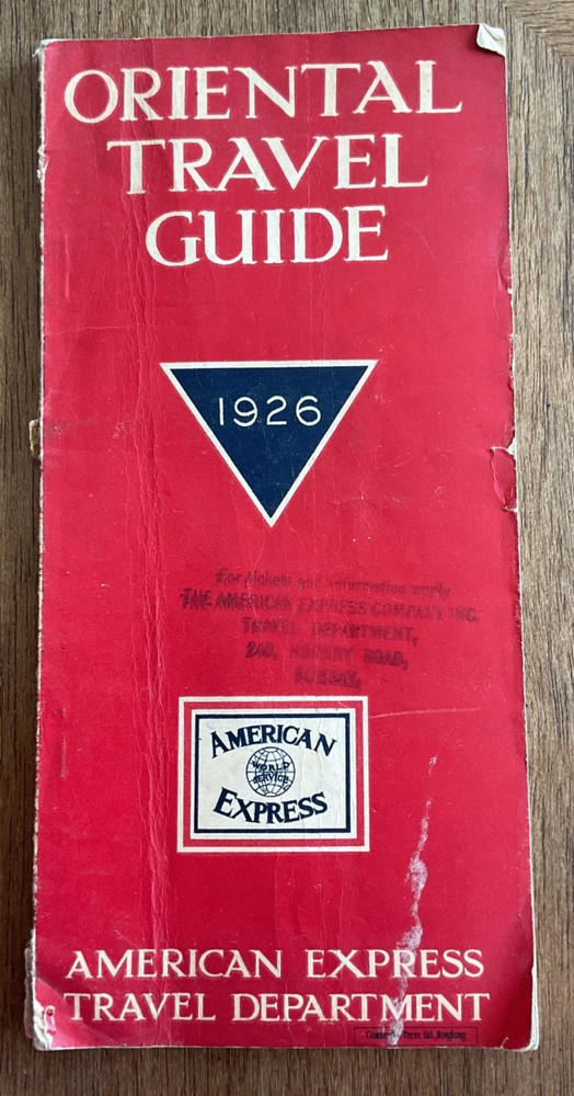 Vintage 1926 Oriental Travel Guide