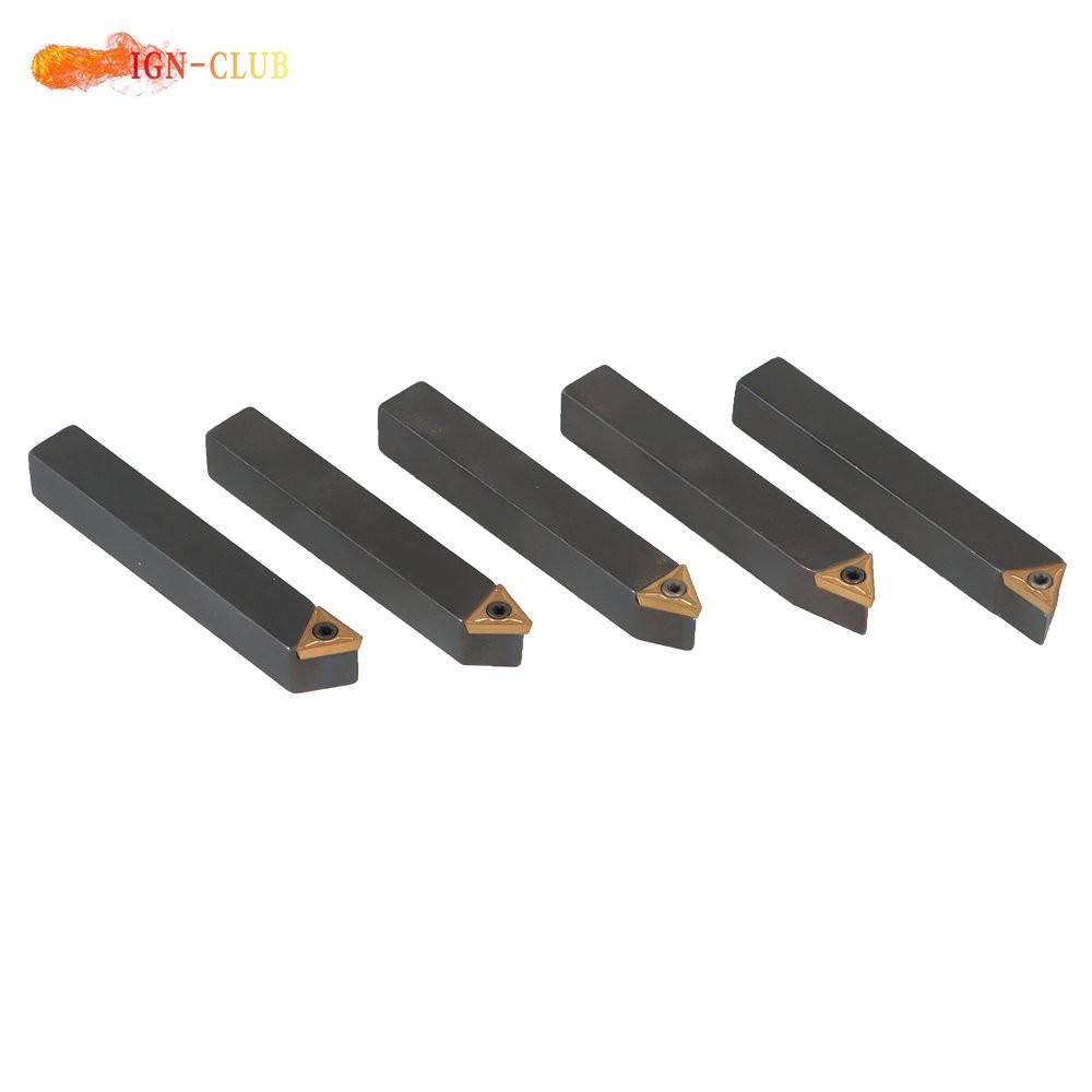 5 x 3/8" Carbide Indexable Turning Tool Lathe Tool Bit With Carbide Inserts