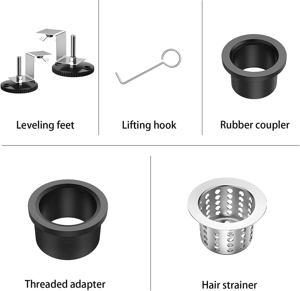 28” Linear Shower Drain Matte Black – Tile Insert Reversible Grate – Open Box