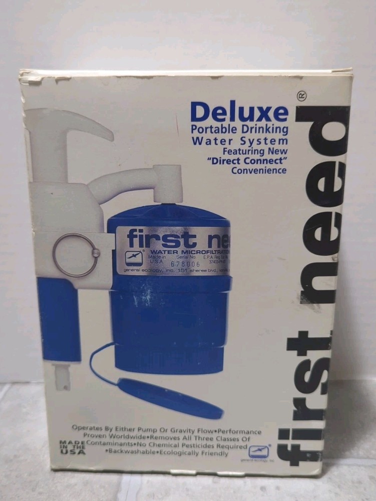 First Need Deluxe Portable Water Purifier System General Ecology