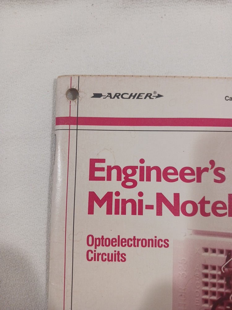 Radio Shack Engineer's Mini-Notebook Optoelectronics Circuits Forrest Mims 1st A
