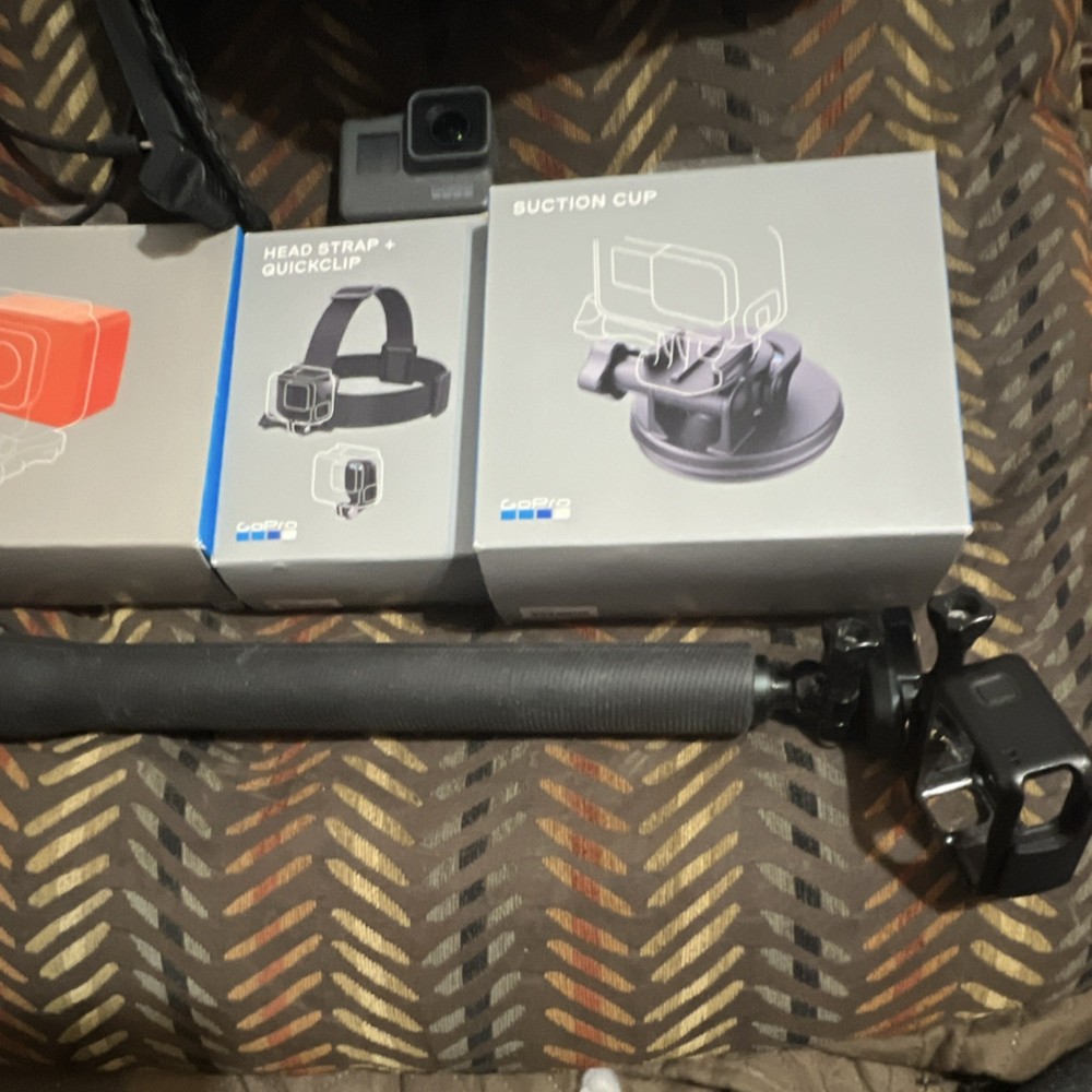 GoPro Camera Accessory Bundle Head Strap QuickClip Suction Cup Floaty Bag
