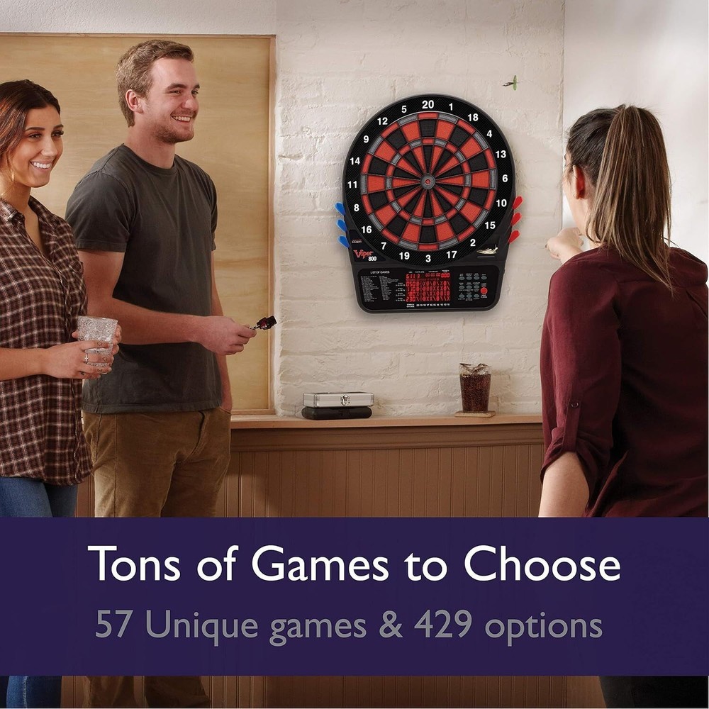 800 Regulation Size Electronic Dartboard Featuring 57 Game options