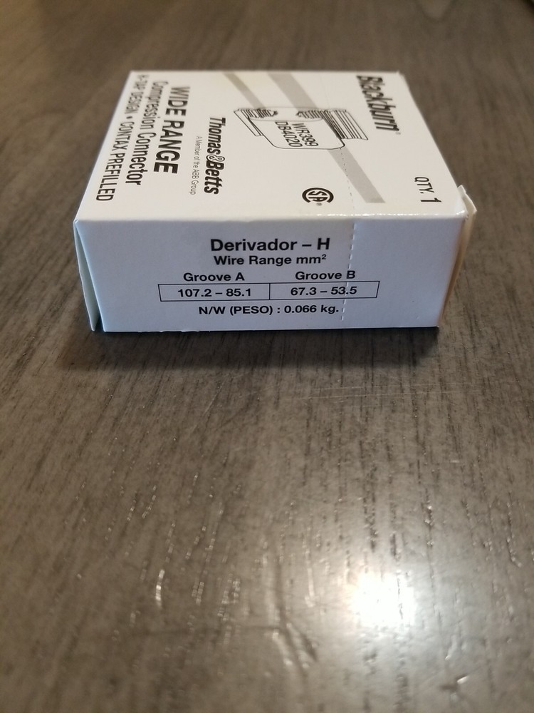 25-PACK THOMAS & BETTS BLACKBURN WR399 WIDE RANGE COMPRESSION CONNECTOR H-TAP