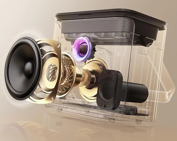 Ikarao Shell S3 Karaoke Machine, 80W Speaker, Lyrics Display Touch Screen