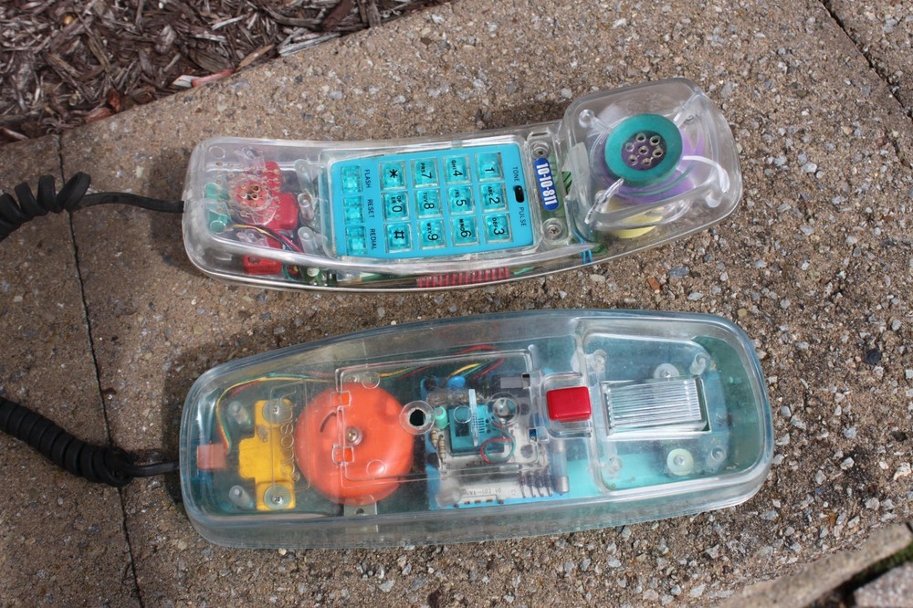 Vintage Unisonic 6900 Transparent Phone Untested