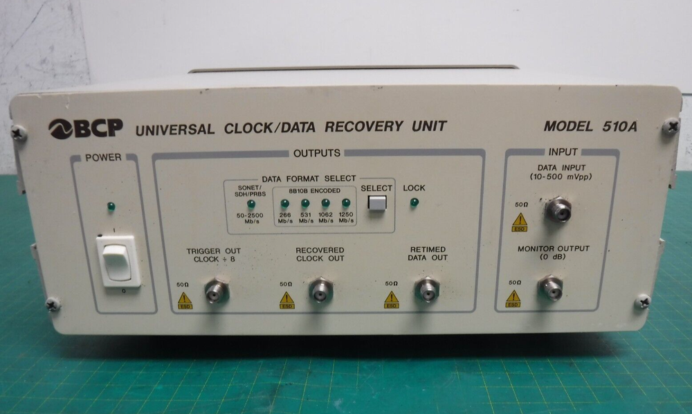 BCP 510A Universal Clock / Data Recovery Unit