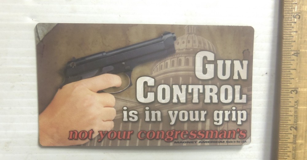 Gun Control is in Your Grip Magnet