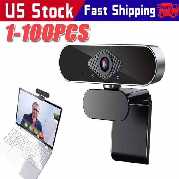 1080P Full HD USB Webcam for PC Desktop,Laptop Web Camera with Microphone LOT