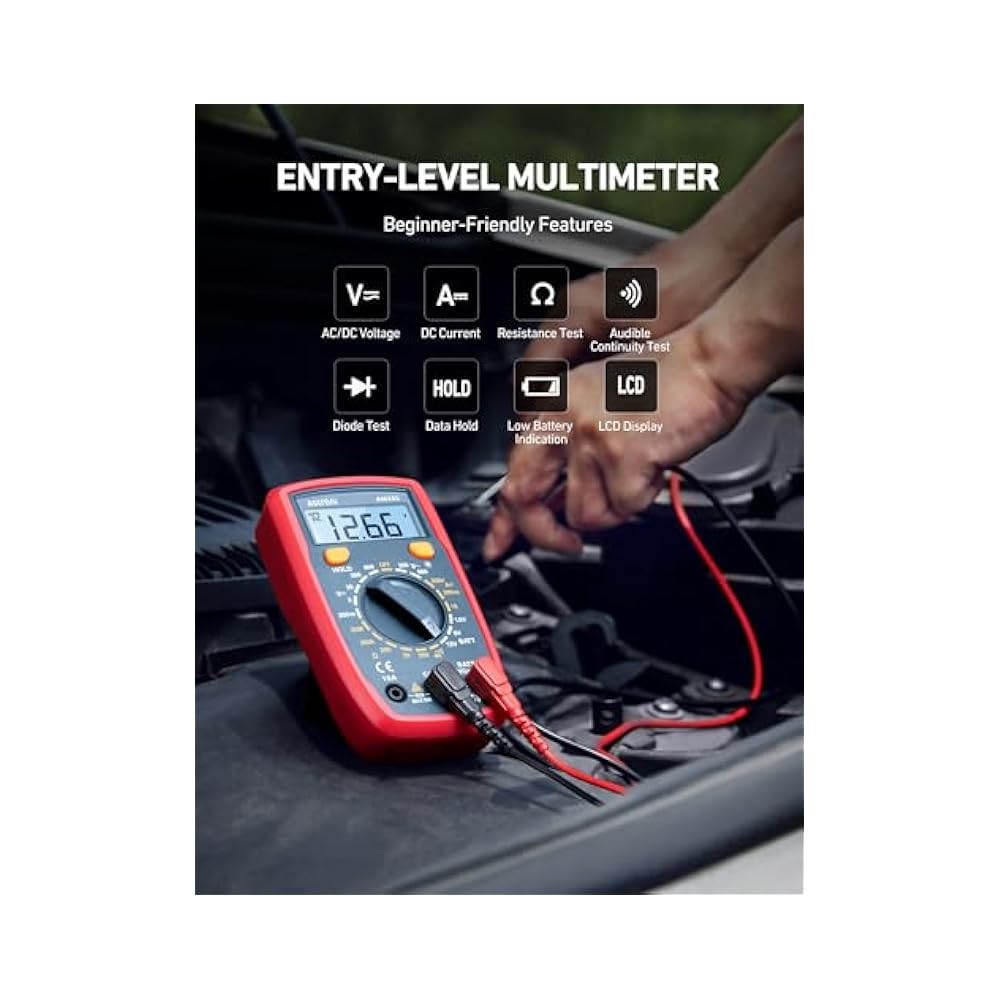 Portable Digital Multimeter with 2x Sampling Rate, Measures
