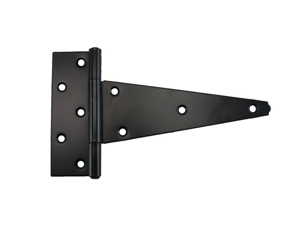 T Hinge Strap Hinge 10" Black Shed Hinge Barn Hinge