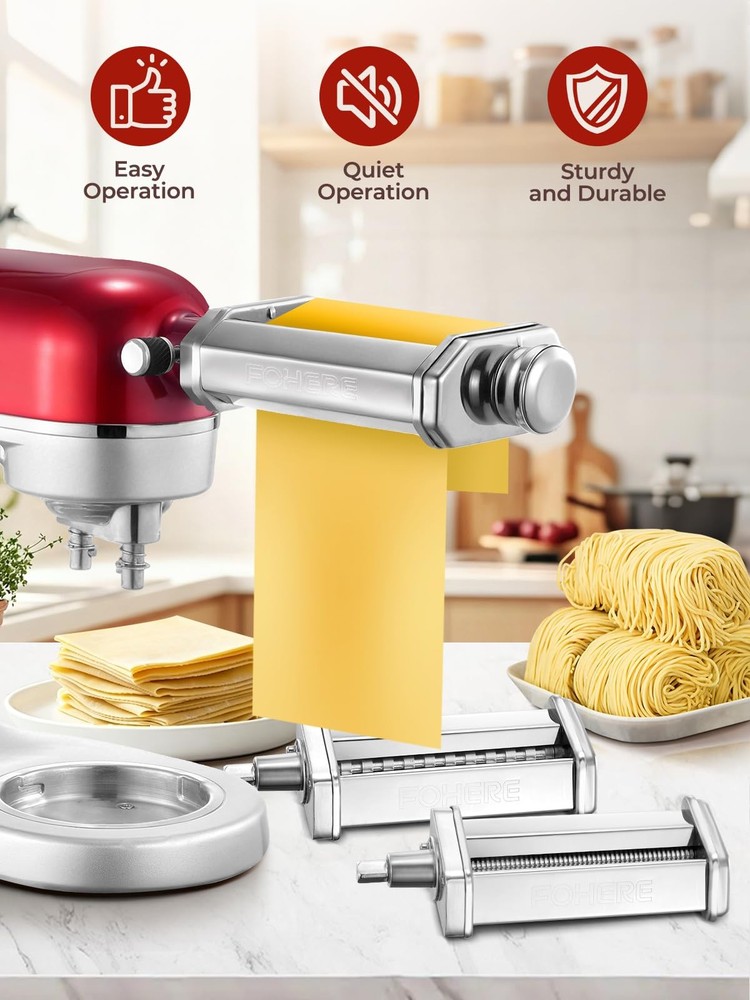Pasta Maker Attachment for KitchenAid Stand Mixer, Pasta Maker Accessories Se...