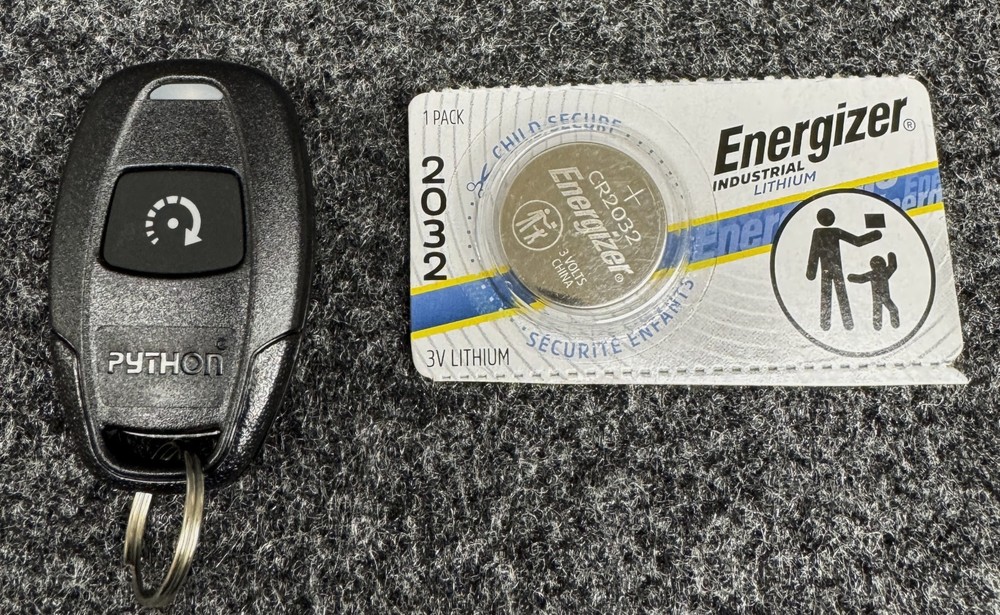 Python 7111P Remote Control fresh battery in remote with extra battery included