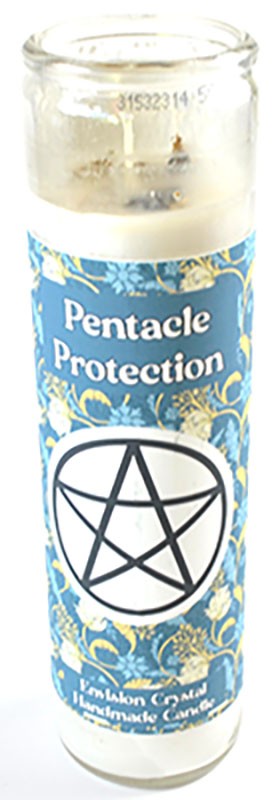 Pentacle Protection Jar Candle Aromatic 7 Day Magic Shield Esoteric Ritual