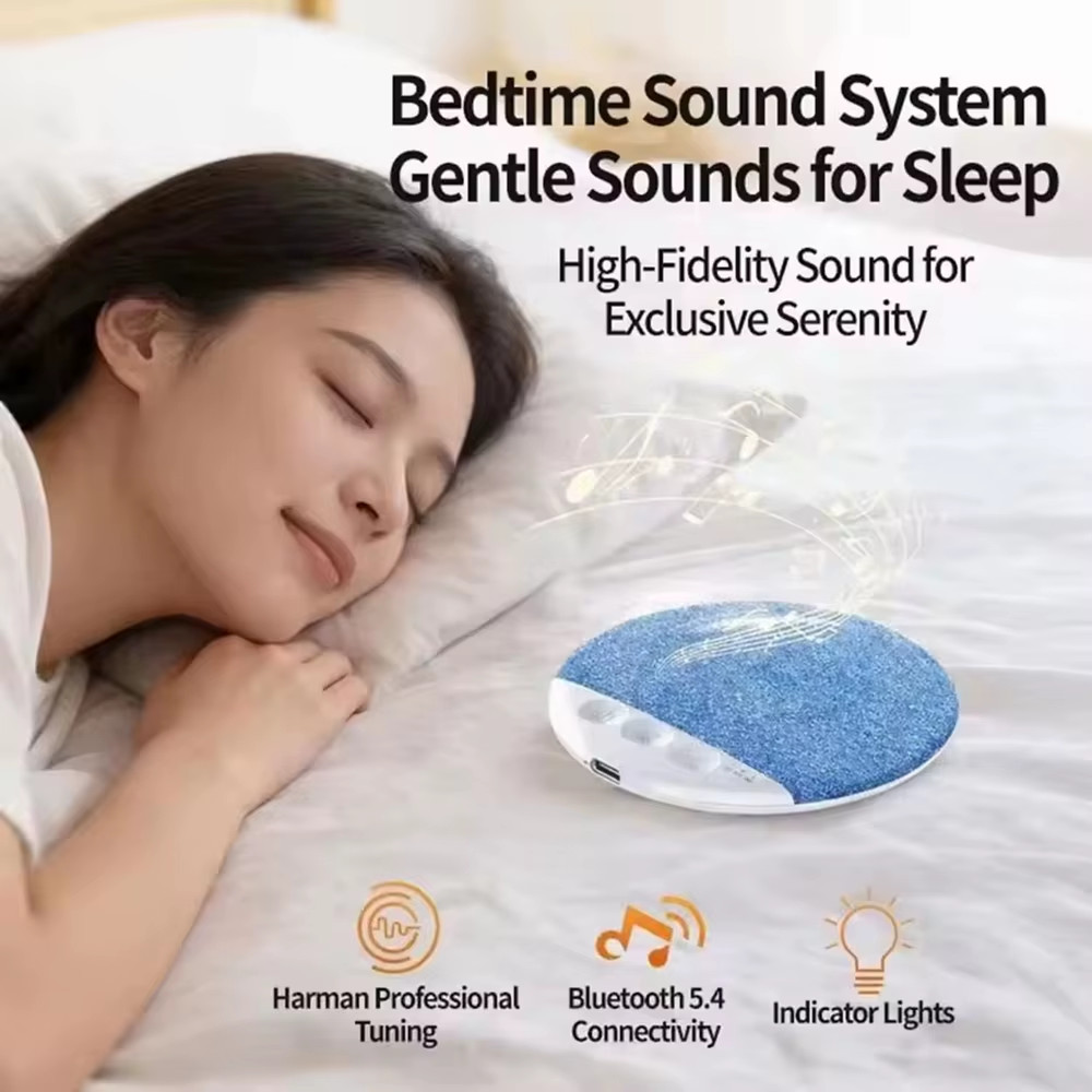 Under Pillow Speaker Bone Conduction Sleep White Noise Timer Portable