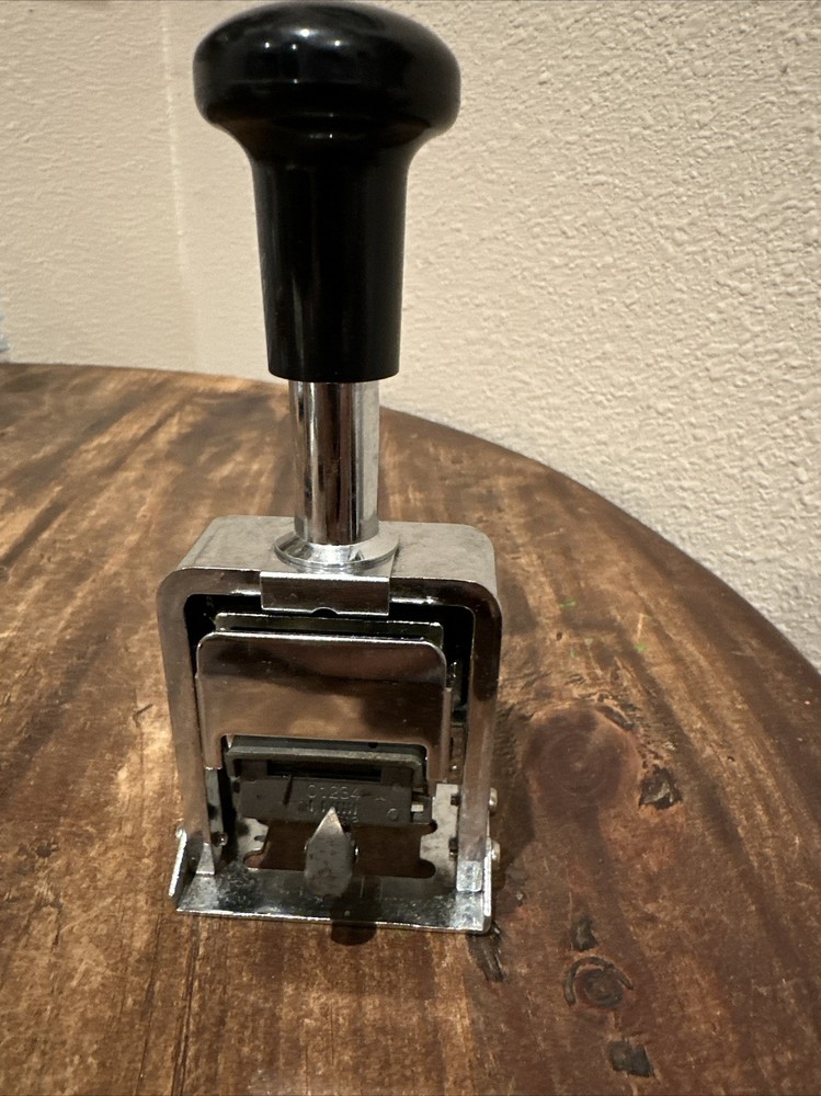 ROGERS AUTOMATIC NUMBERING MACHINE SELF INKING With Directions