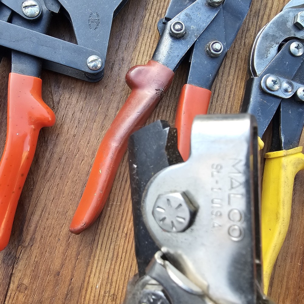 Sheet Metal Tools Lot Tinner Malco Klenks Great Working Condition