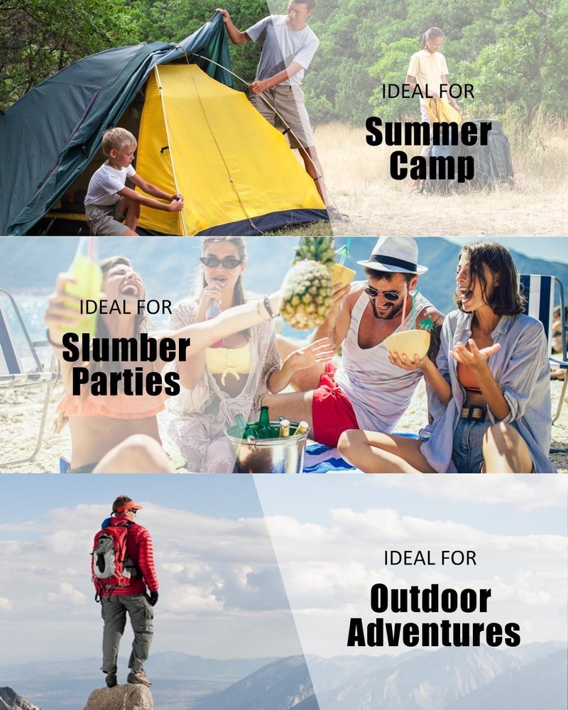 Sleeping Bag for Adults, Navy Blue, Lightweight