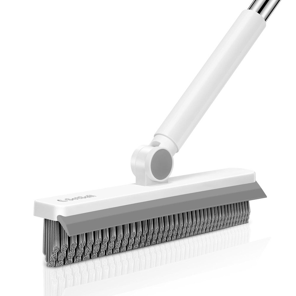 SetSail Grout Cleaner Brush with Long Handle, 52in long handle, Grey White