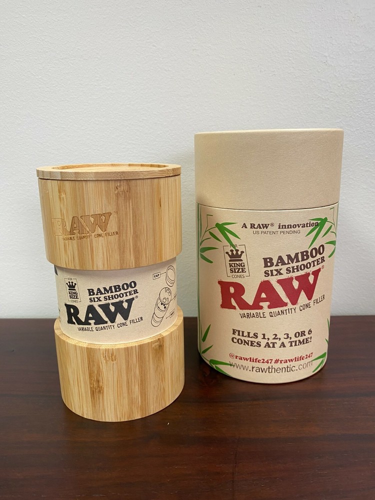 RAW  Bamboo Six Shooter KING Size Variable Cone Loader