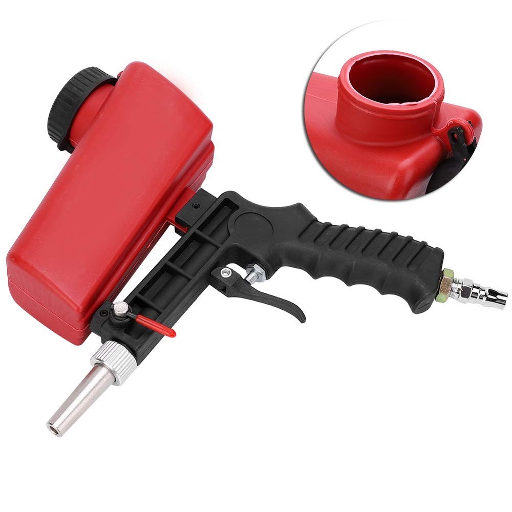 Portable Adjustable Sand Gun Kit for Blasting Projects, Remove Paint, Grime o...