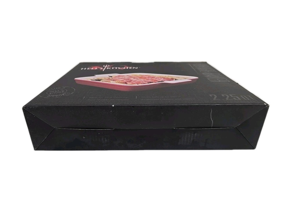 HELL'S KITCHEN Rectangular Baker 2.25 Qt - Red Exterior New in Box VSA