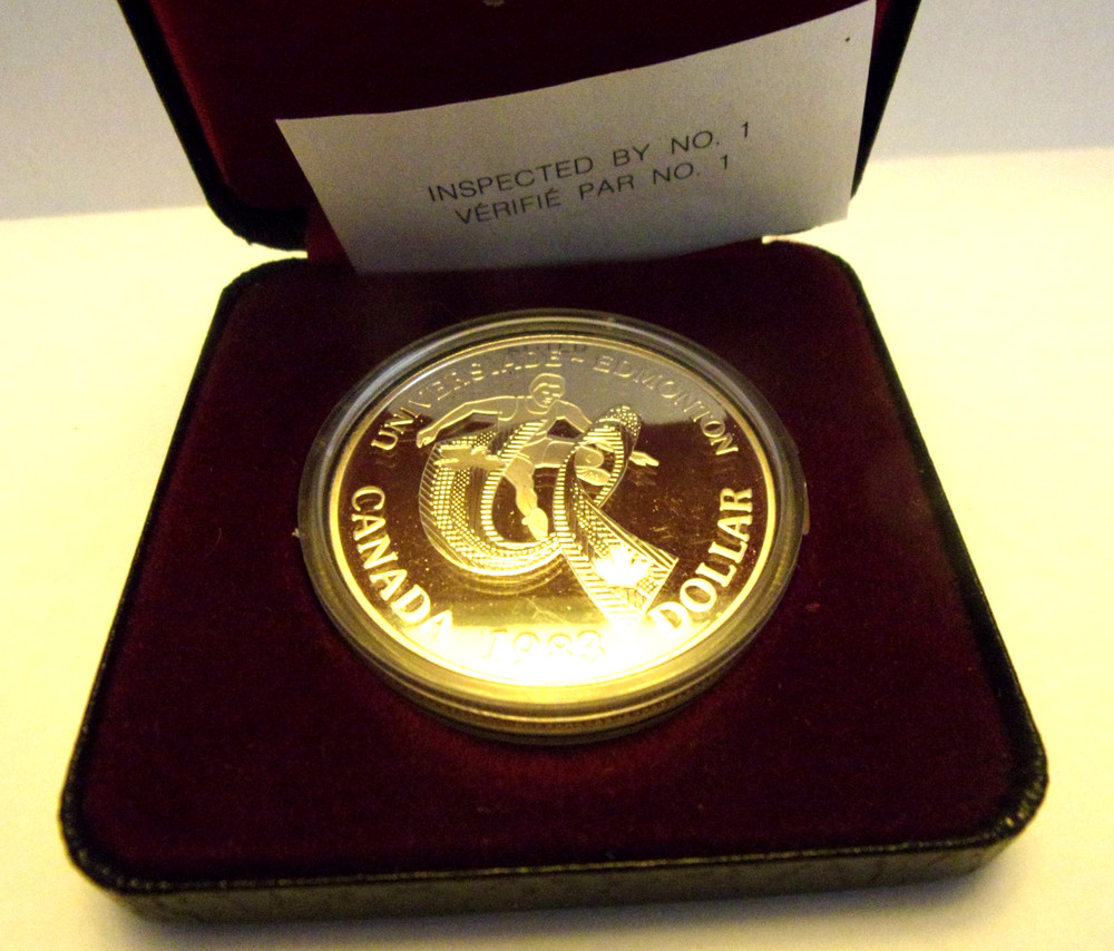 1983 Canada Edmonton Silver Dollar - Cameo Proof