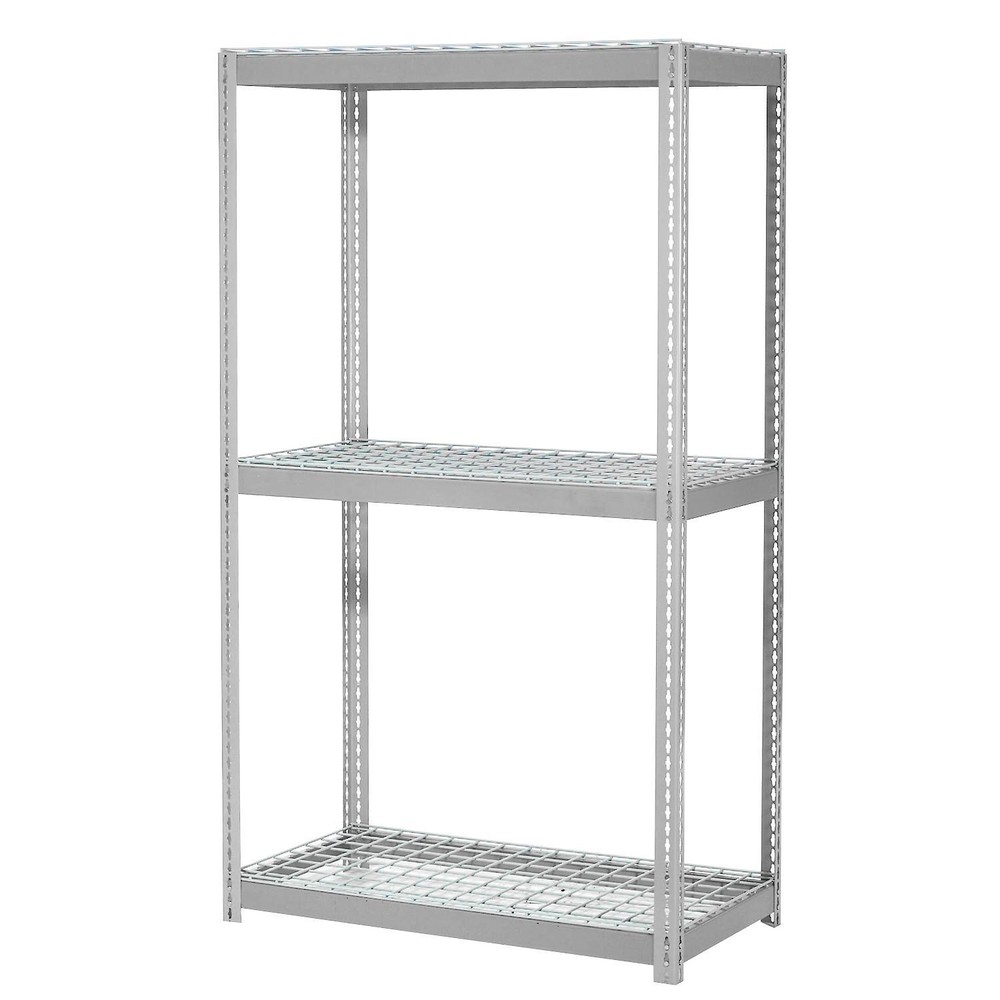 Expandable Starter Rack with 3 Levels Wire Deck 1000lb Cap Per Deck 60"W x 36"D
