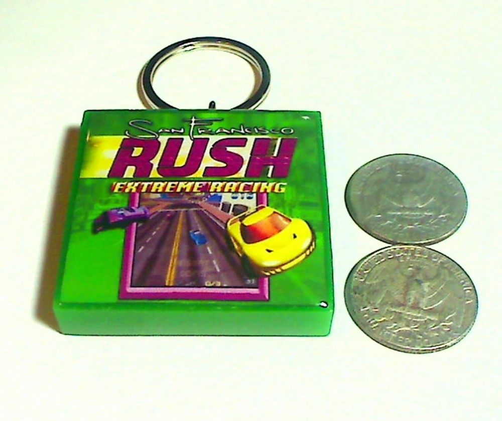 San Francisco RUSH Arcade Coin Door accessory Keychain