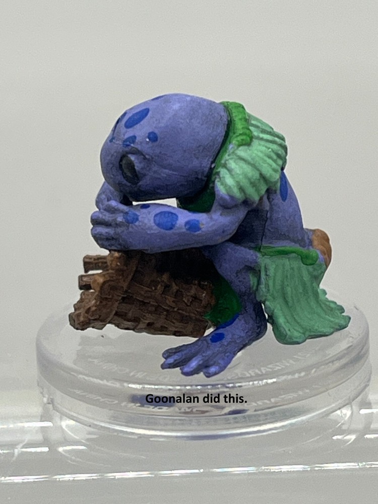 D&D Pathfinder Mini Grung Warband Blue Grung UNIQUE