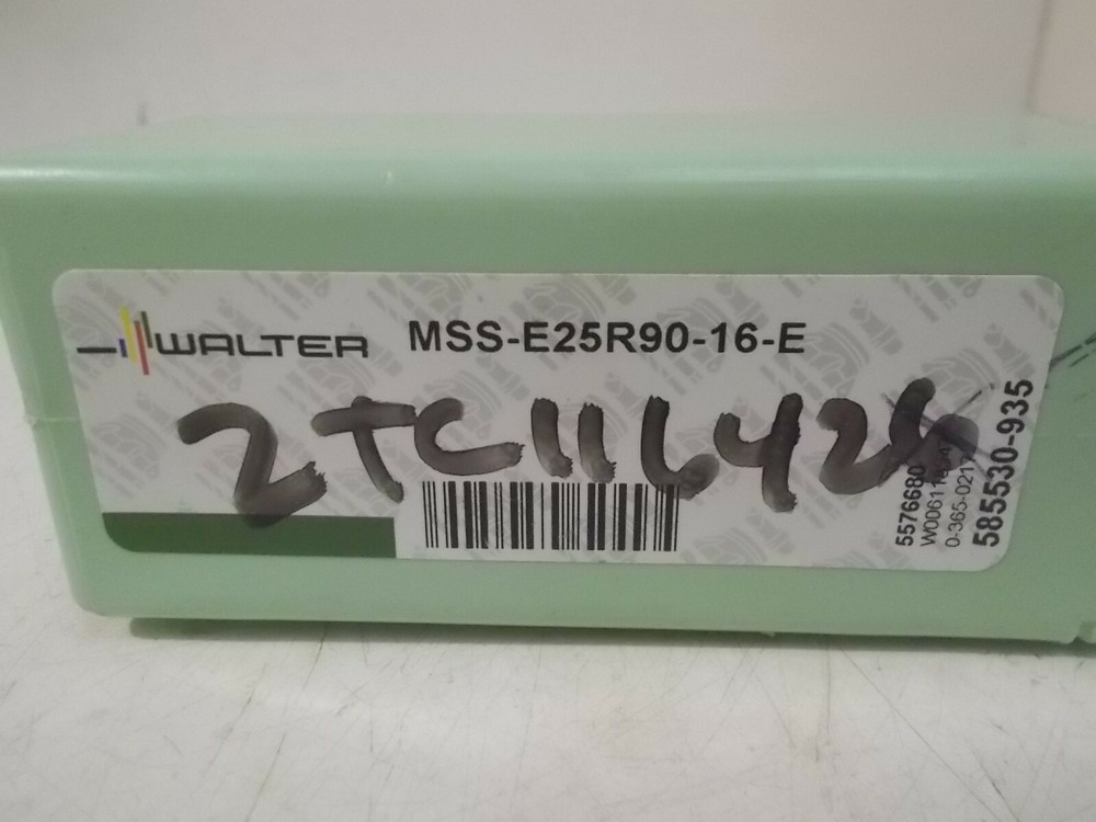 NIB Walter / Valenite MSS-E25R90-16-E Indexable Toolholder: 1" Square Shank