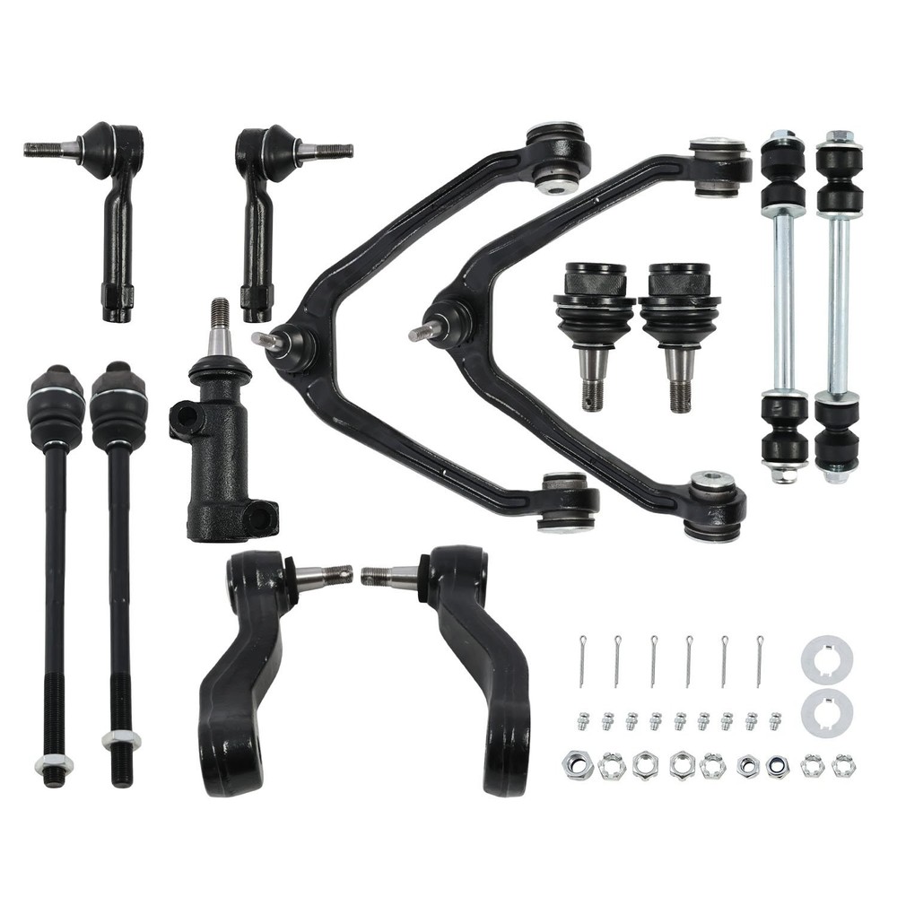 For Chevy Silverado 1500 13pcs Front Upper Control Arms Tie Rods Idler Arm Kit