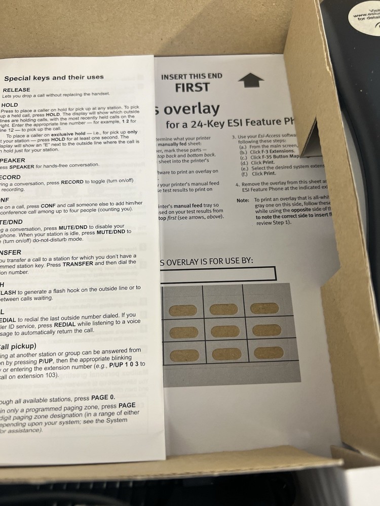 Commercial ESI 24 Key DFP Digital Feature Phone - Working