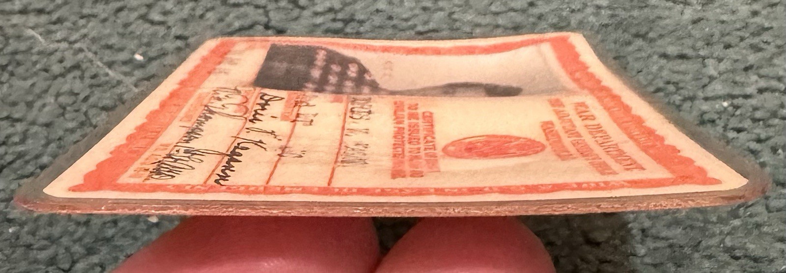 Original WWII US Army Female Nurse ANC Officers ID Card 1945