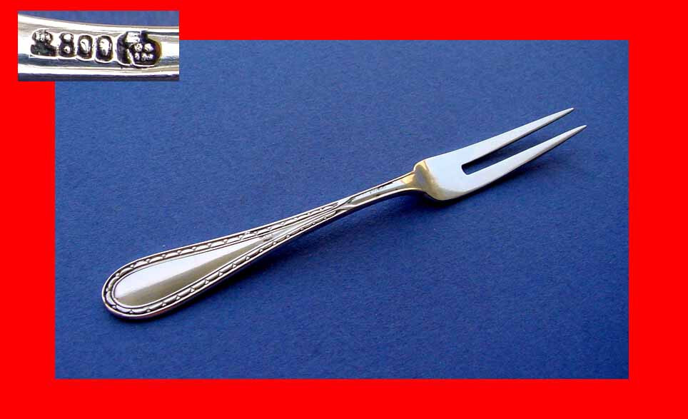 Elegant Serving Fork, 800 Silver B29