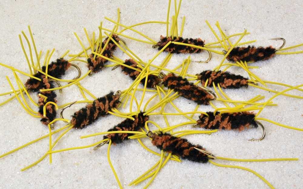 Rubber Legs Stone Fly Pattern - 1Dz Flies - Various Hooks & Colors - Mustad Hook