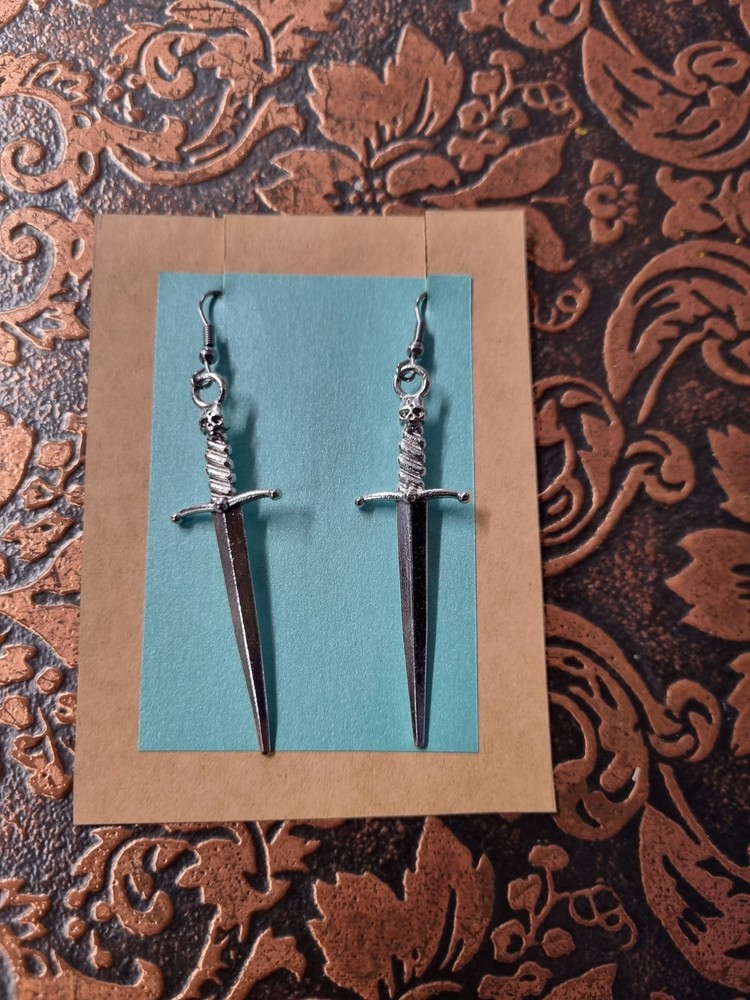Earrings - Athame / Sword